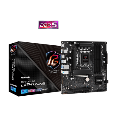 MAINBOARD (เมนบอร์ด)(1700) ASROCK B760M PG LIGHTNING DDR5