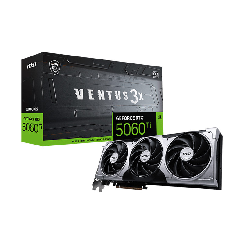 VGA(การ์ดจอ) MSI GEFORCE RTX 5060 TI VENTUS 3X OC 8G - 8GB GDDR7