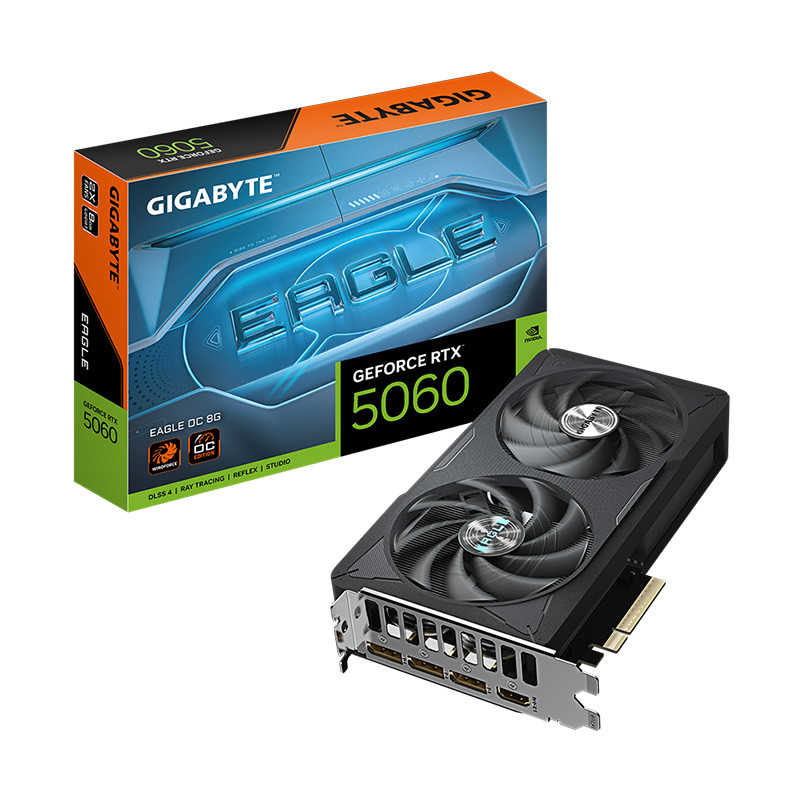 VGA(การ์ดจอ) GIGABYTE GEFORCE RTX 5060 EAGLE OC 8G - 8GB GDDR7