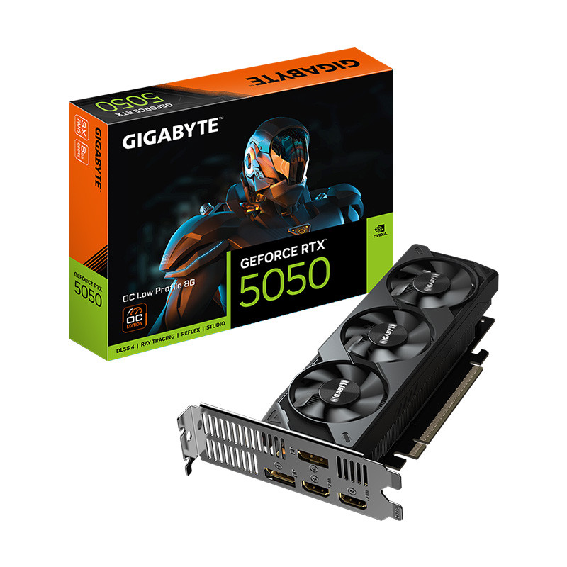 VGA(การ์ดจอ) GIGABYTE GEFORCE RTX 5050 OC LOW PROFILE 8G - 8GB GDDR6