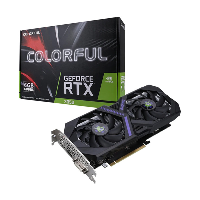 VGA(การ์ดจอ) COLORFUL GEFORCE RTX 3050 6G V4-V - 6GB GDDR6