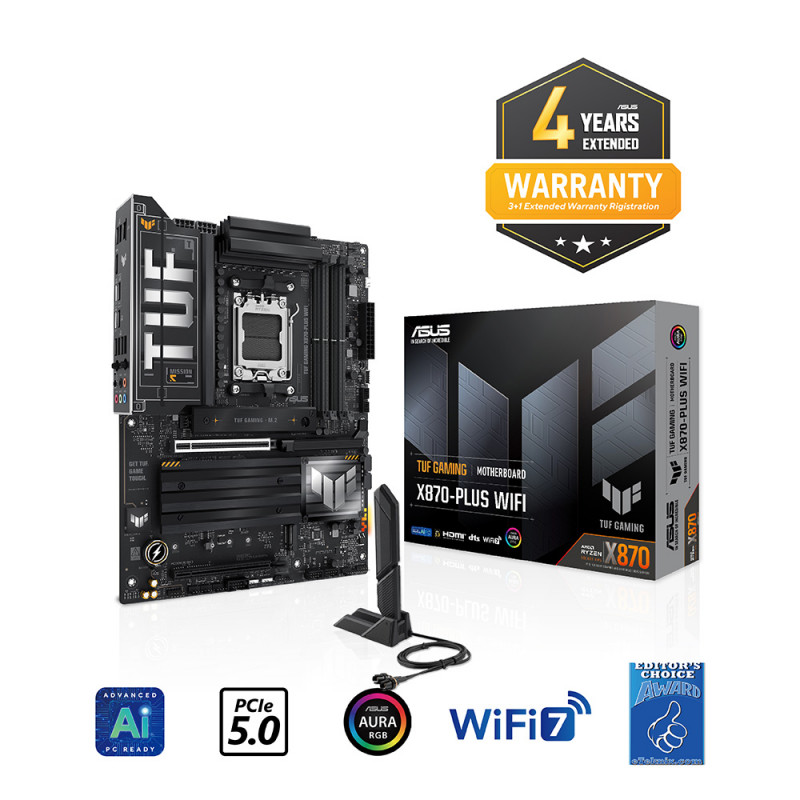 MAINBOARD (เมนบอร์ด)(AM5) ASUS TUF GAMING X870-PLUS WIFI