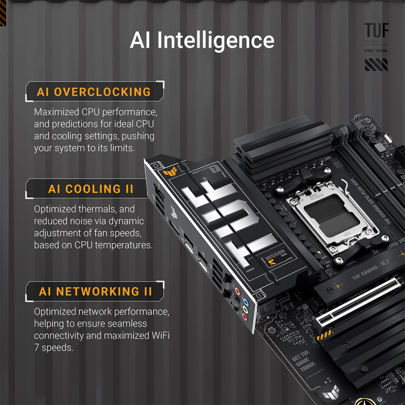 MAINBOARD (เมนบอร์ด)(AM5) ASUS TUF GAMING X870-PLUS WIFI - Image 6