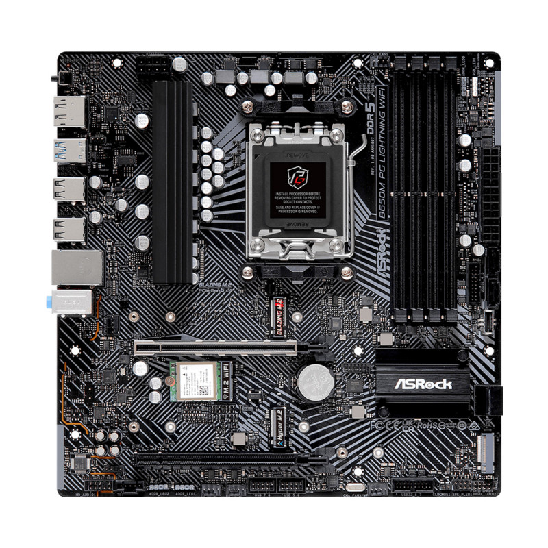 MAINBOARD (เมนบอร์ด)(AM5) ASROCK B650M PG LIGHTNING WIFI DDR5 - Image 2