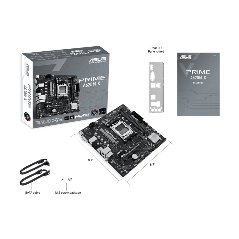 MAINBOARD (เมนบอร์ด)(AM5) ASUS PRIME A620M-K - Image 2