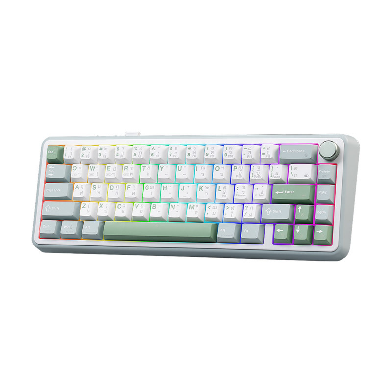 KEYBOARD (คีย์บอร์ด) EGA TYPE CMK8 WHITEGREEN (SAIKO ONE CLICKY) ENTH - Image 4