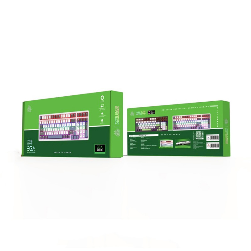 KEYBOARD (คีย์บอร์ด) EGA TYPE CMK9 WHITEBLUE (RED SWITCH) ENTH - Image 3